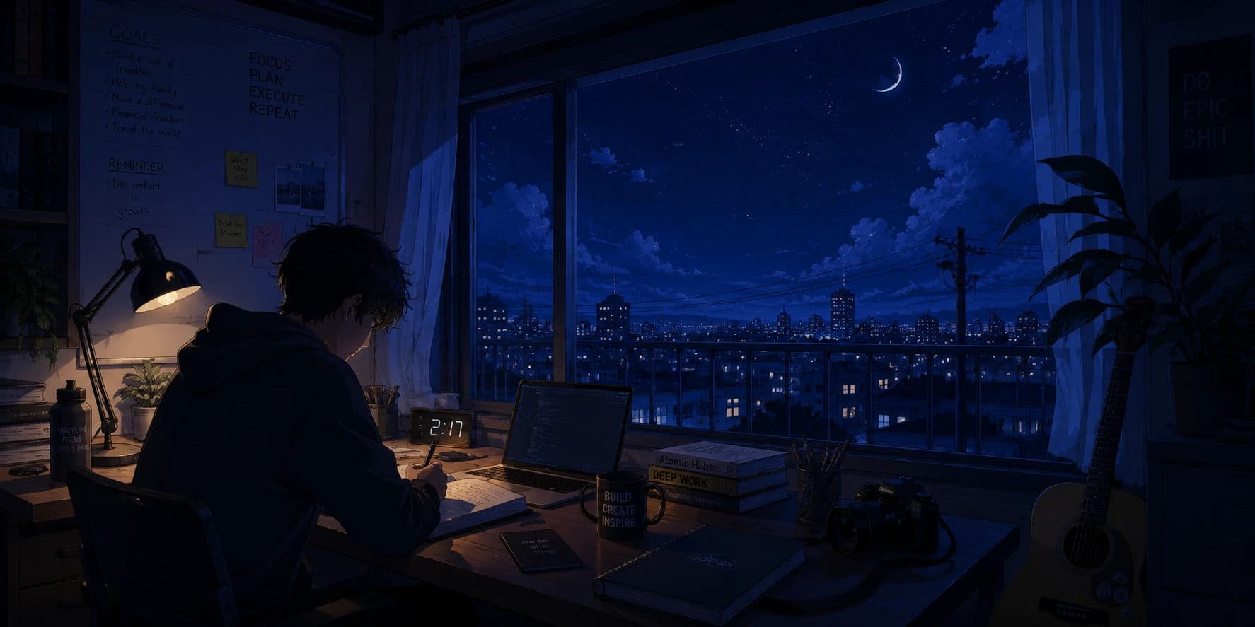 Nighttime banner