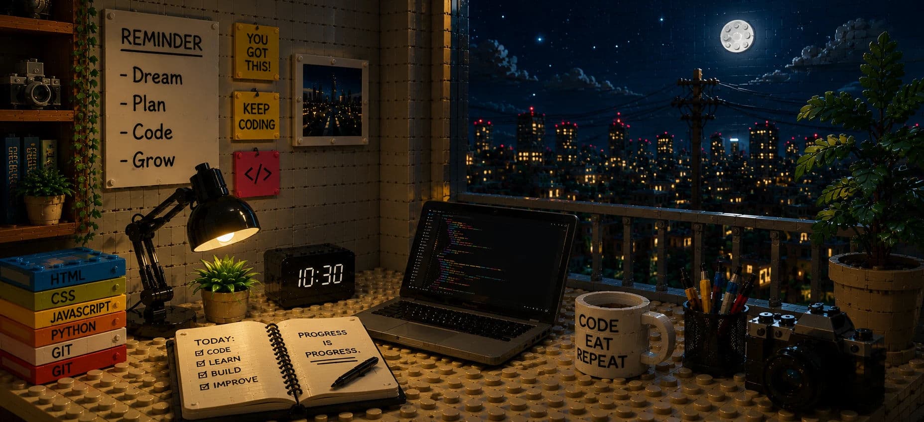 Nighttime banner